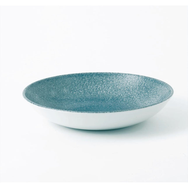 Porcelain Coupe Bowl 24.8cm | Churchill Raku Topaz Blue Evolve | Pack of 12 2