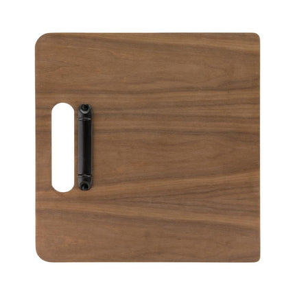 Walnut Wooden Menu Board with Black Powder-Coated Ring Binder | Securit Walnut Range