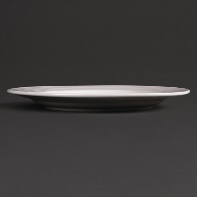 Linear Plates with Wide Rim 31cm | Olympia Linear 2