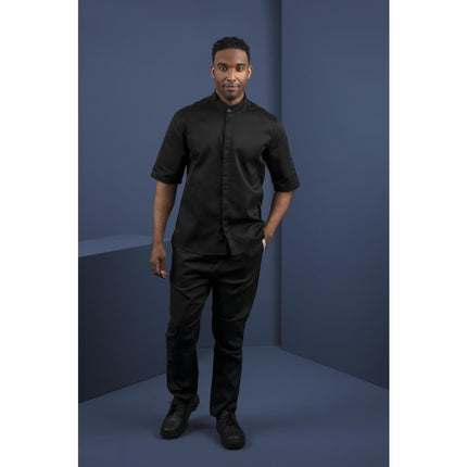 Band Collar Chef's Jacket Black M | Southside 10