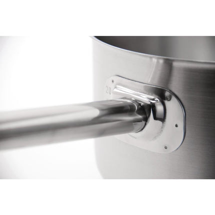 Vogue Stainless Steel 5L Saucepan with Lid 3