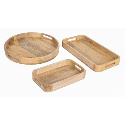 Rectangular Deep Mango Wood Tray 430x230mm | Olympia 7