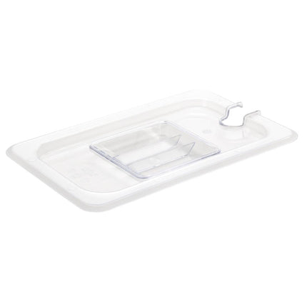 Polycarbonate Lid with Spoon Slot | Vogue | GN 1/4 2