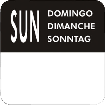 Removable Day Stickers Week Set | Vogue | HACCP Compliant | 7000 Stickers 8