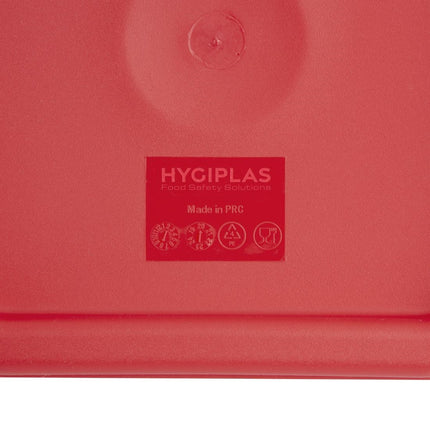 Square Lid Red Medium | Hygiplas 3