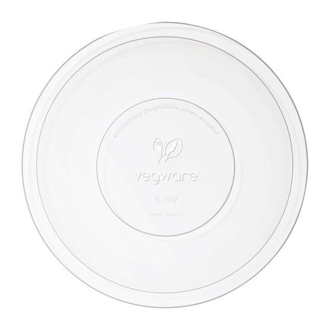 Compostable Flat Lids for 185-Series Containers | Vegware
