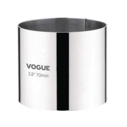Round Stainless Steel Mousse Ring 6 x 7 cm | Vogue