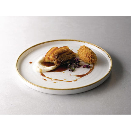 Stonecast Barley White Rimmed Plate 22cm | Churchill 6