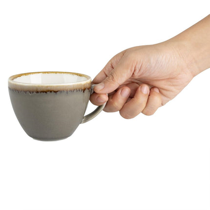 Kiln Grey Cappuccino Cups 230 ml | Olympia | 6 Pieces 4