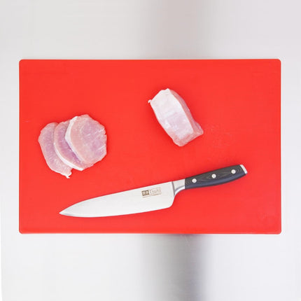 Extra Thick LDPE Cutting Board Red 450x300x20mm | Hygiplas 4
