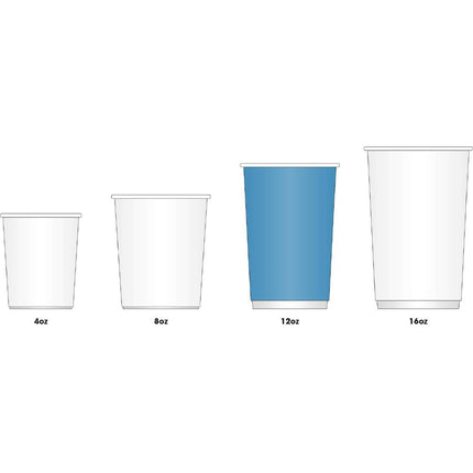 Recyclable Single-Wall Coffee Cups Blue-Grey 340ml | Fiesta | 1000 pcs 7