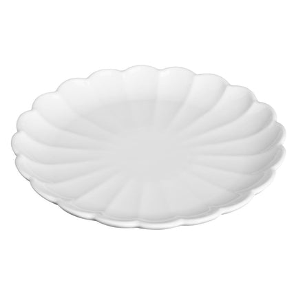 White Scalloped Plates 226mm | Olympia Bloom | Set of 6 7