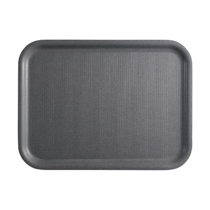 Serving Tray with Charcoal Non-Slip Surface | Cambro Mykonos | 330x430mm