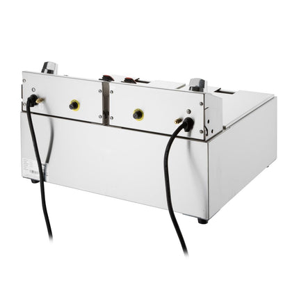Double Electric Fryer with Timer | Buffalo | 2 x 5L Stainless Steel Tanks 9