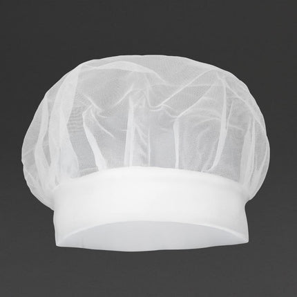 Nylon Chef Cap with Elastic Band | Whites