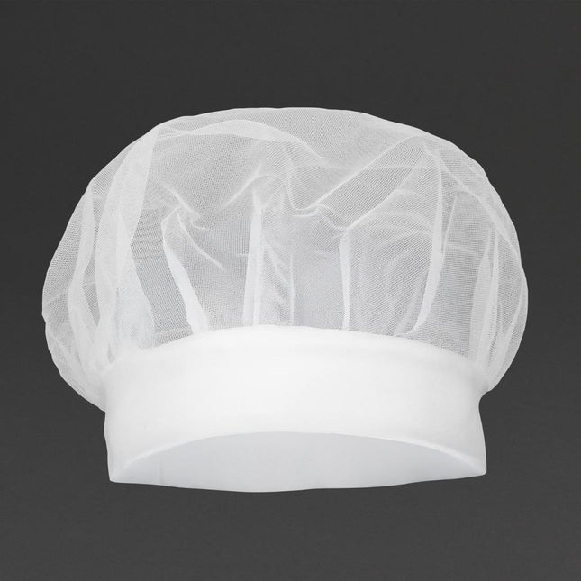 Nylon Chef Cap with Elastic Band | Whites