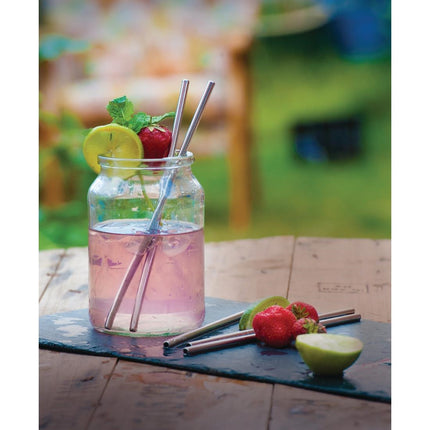 Stainless Steel Drinking Straws 21.5cm | Beaumont | 25 Pieces 8