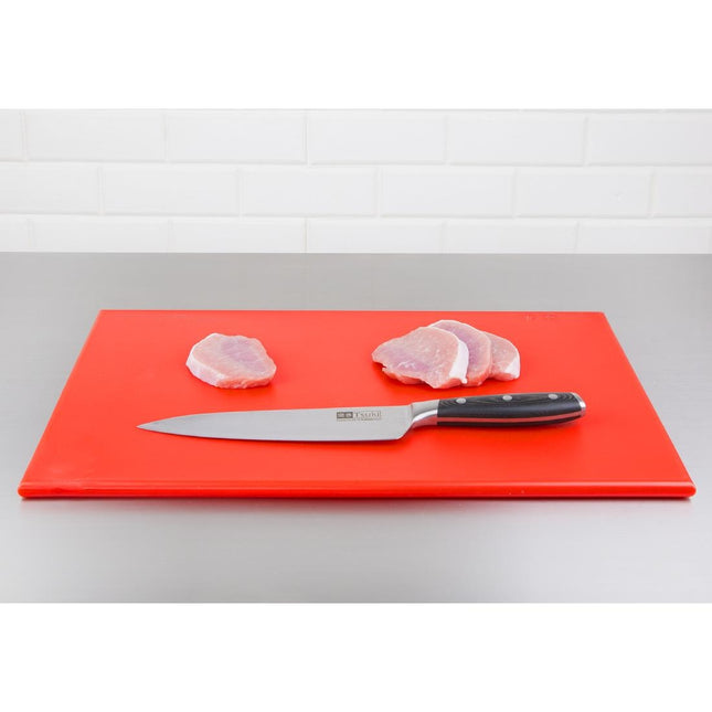 HDPE Cutting Board Red | Hygiplas | 450x300x12mm 2