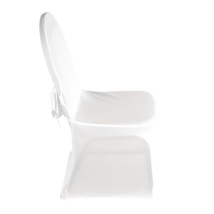 Stretch Jersey Chair Cover White | Bolero 2