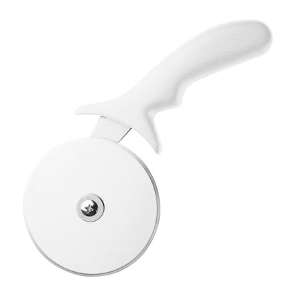 Stainless Steel Pizza Cutter 10cm with White Handle | Hygiplas