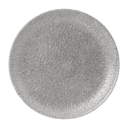 Coupe Plate 22cm Jasper Grey Raku Collection | Churchill