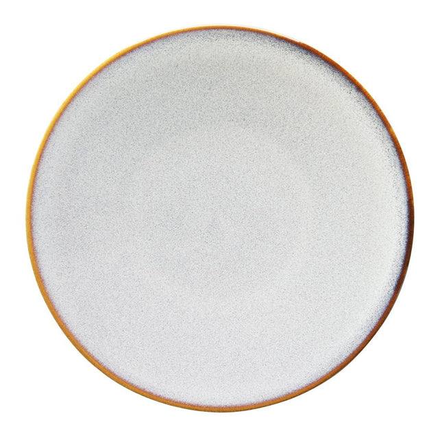 Grey Plain Coupe Plates 180mm | Olympia Drift | Porcelain 2