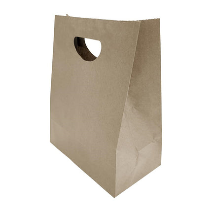 Large Brown Recyclable Paper Bags with D-Cut Handle | Fiesta | Pack 250 4