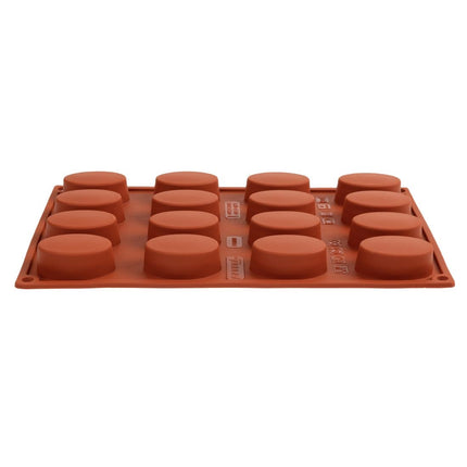 Oval Silicone Baking Mold 16 Cavities | Pavoni Formaflex | 2cm Deep 5