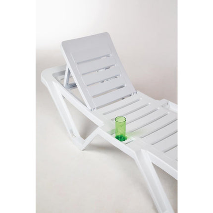 Resol White Adjustable Reclining Chairs Set of 4 9