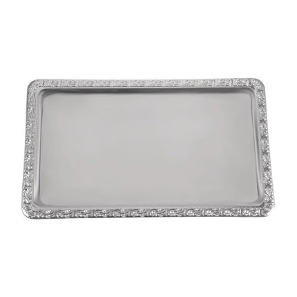 Stainless Steel Serving Platter with Decorative Edge GN 1/1 | APS