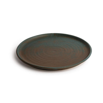 Round Green Plates with Narrow Rim 26.5cm | Olympia Canvas 2