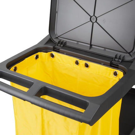 Replacement Yellow Bag for Jantex Black Cleaning Trolley 80L 2