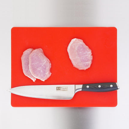 Red LDPE Cutting Board | Hygiplas | 30.5x22.9x1.2 cm 4