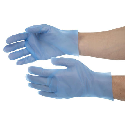 Powder-Free Blue TPE Gloves XL | Nisbets Essentials | 200 Pieces 5