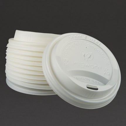 Double-Walled Cup Lids for 230ml Cups | Vegware 79 Series 4