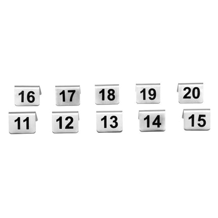 Stainless Steel Table Numbers 11-20 | Olympia | 10 Pieces 4