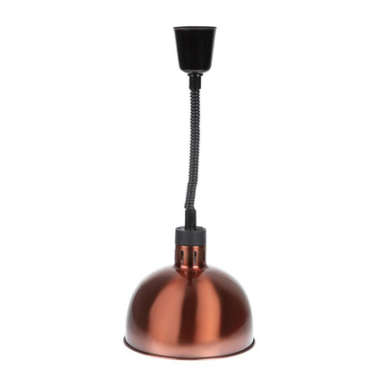 Retractable Dome Heat Lamp with Copper Finish | Buffalo