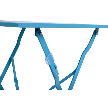 Square Steel Folding Terrace Table 60cm Turquoise | Bolero 5