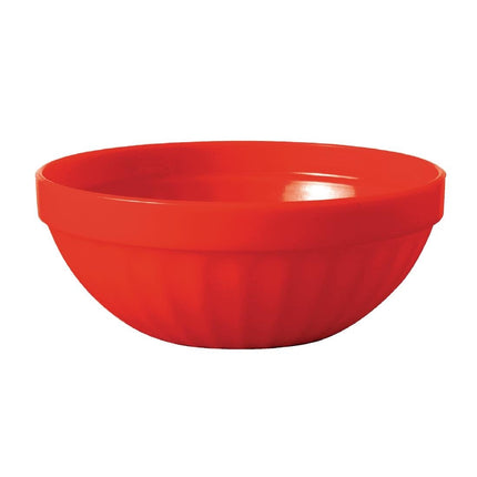Polycarbonate Fruit Bowls Red 10.2cmØ 190ml | Olympia Kristallon | 12 Pieces