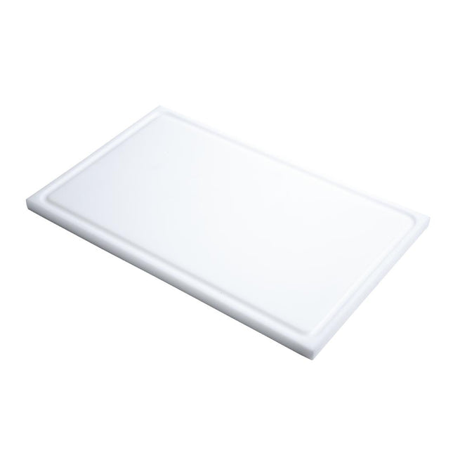 HDPE Cutting Board with Juice Groove White | Gastro M | GN1/2