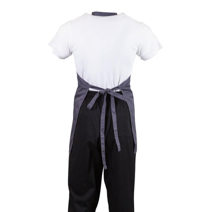 V-Neck Bib Apron with Pocket Grey | Whites 5