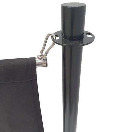 Bolero Steel Stanchion with Flat Black Top 3