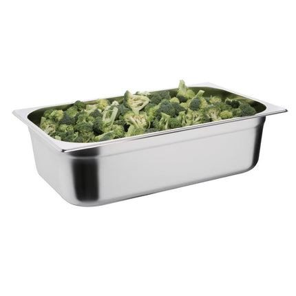 Stainless Steel GN 1/1 Gastronorm Pan 150mm Depth | Vogue 6
