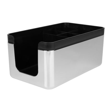 Bar Caddy with Multiple Compartments | Olympia Kristallon | Chrome ABS