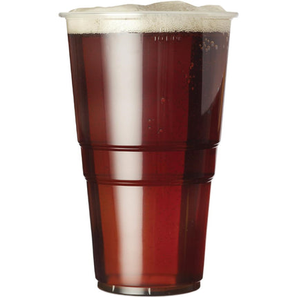 Disposable Plastic Beer Cups 590ml to Fill Line | eGreen | 1000 Pieces 2