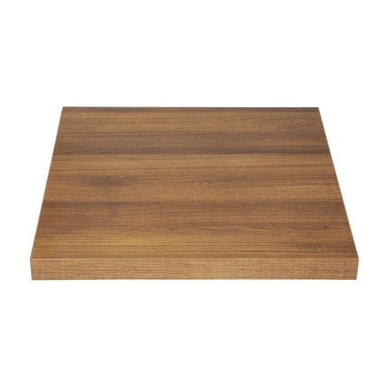 Square Tabletop Rustic Oak 60cm | Bolero 2