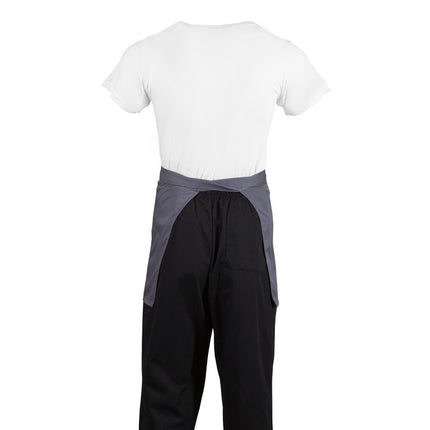 Short Grey Bib Apron | Whites 5