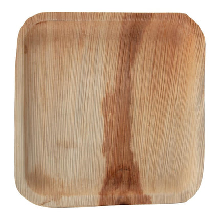 Compostable Square Palm Leaf Plates 250mm | Fiesta