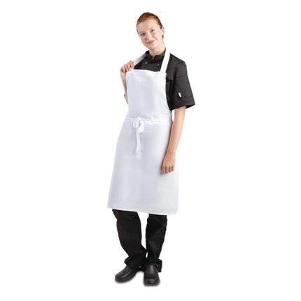 White Polyester-Cotton Bib Apron | Whites 5