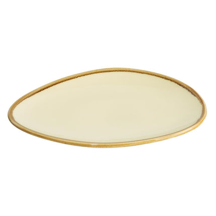 Triangular Plates 23cm Sandstone | Olympia Kiln Collection | 6 Pieces 2